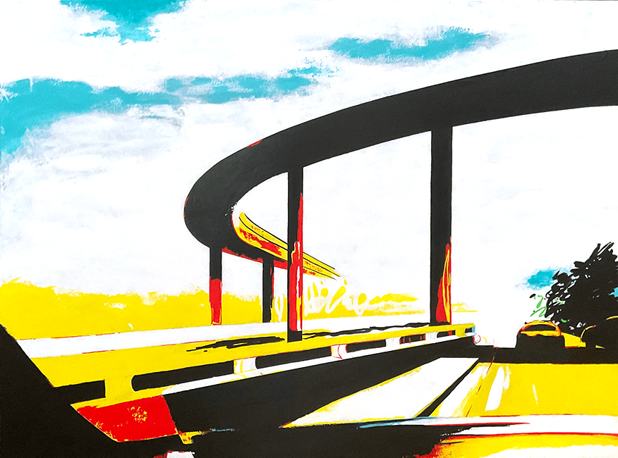 "Freeway: Arches," 36 x 48 in.